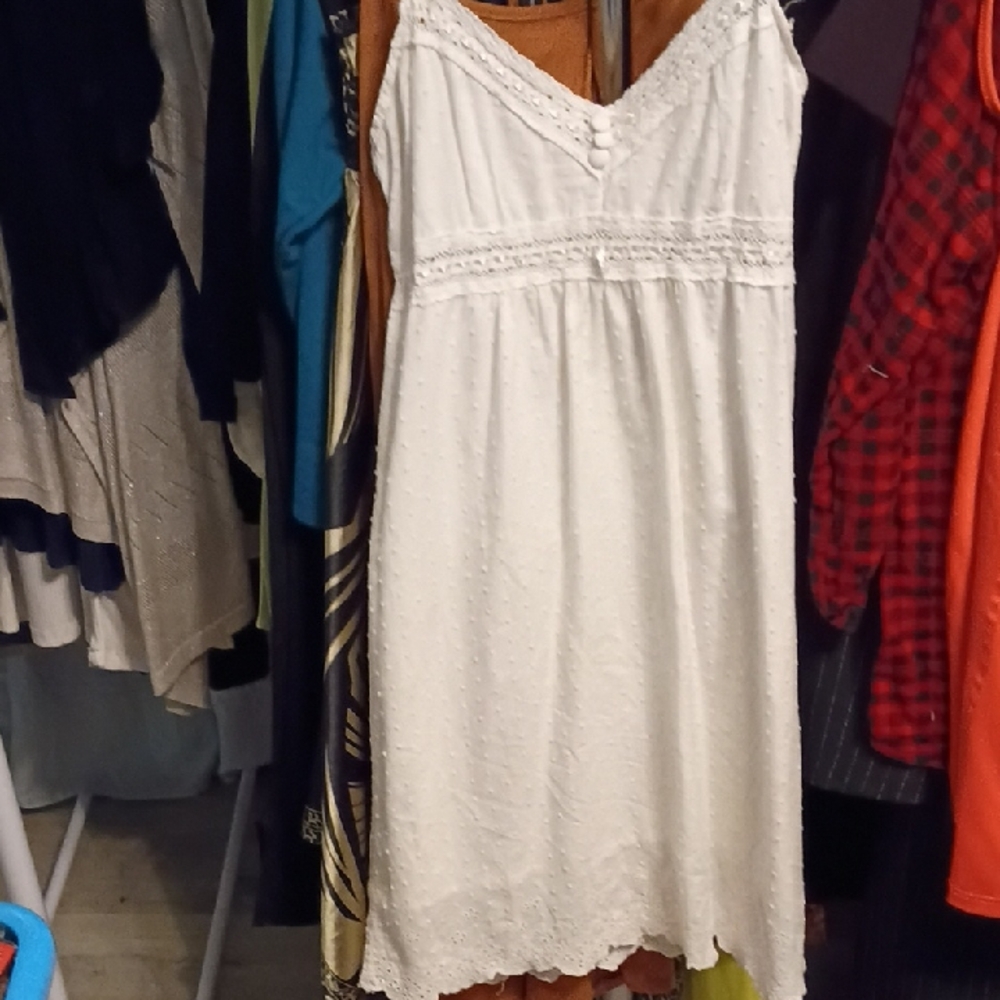 Forever 21 White Midi Sundress